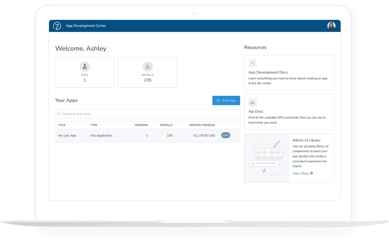 A screenshot of Commerce7 platform.