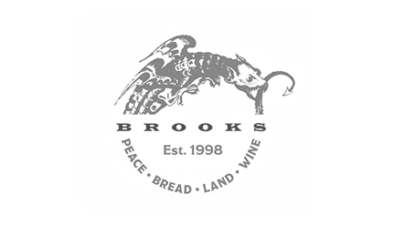 Brooks logo featuring a stylized animal and the text 'Est. 1998' for branding and authenticity.